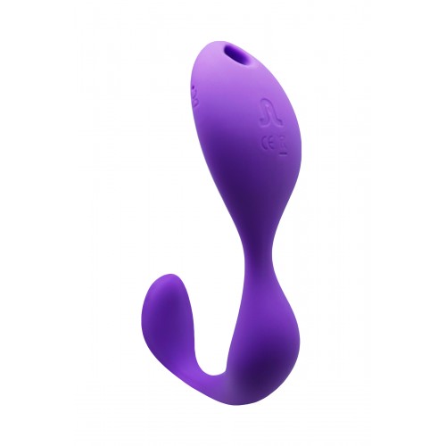Вибромассажер Adrien Lastic Mr. Hook, силикон, фиолетовый, 12 см
