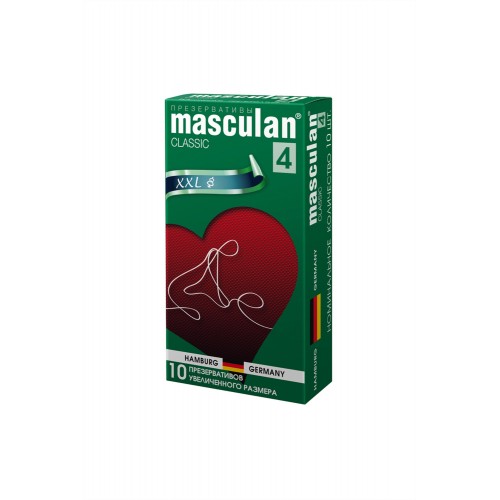 Презервативы Masculan Classic 4,  10шт.  Увеличенного размера (XXL) ШТ