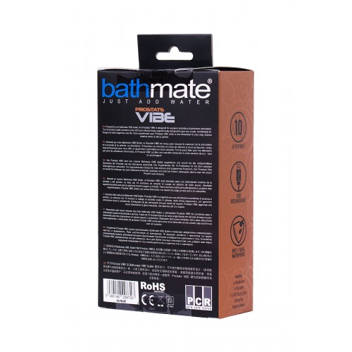 Стимулятор простаты Bathmate  Vibe, ABS пластик, Чёрный, 10,5 см