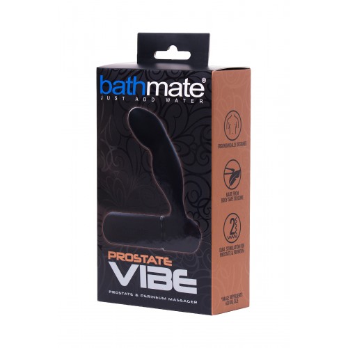 Стимулятор простаты Bathmate  Vibe, ABS пластик, Чёрный, 10,5 см