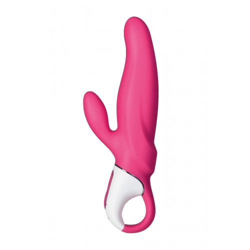 Нереалистичный вибратор Satisfyer Vibes Mr. Rabbit, Силикон, Красный, 22,1 см