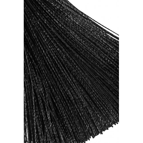 Зажимы на соски Pecado BDSM, «Прищепки», с кисточками из шелка, металл, черные