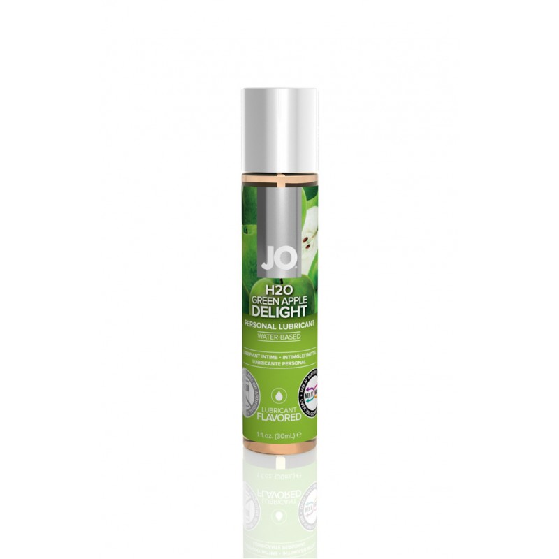 Съедобный лубрикант со вкусом зеленого яблока JO H2O Green Apple, 30 мл