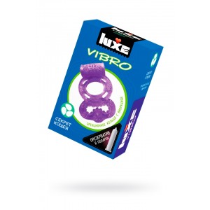 Виброкольцо LUXE VIBRO Секрет Кощея + презерватив, 1 шт, 18 см