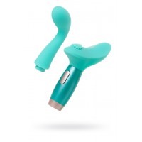 Нереалистичный вибратор Le Stelle PERKS SERIES EX-4, Силикон, Бирюзовый, 16,5 см