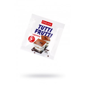 Съедобная гель-смазка TUTTI-FRUTTI для орального секса со вкусом тирамису 4г по 20 шт в упаковке