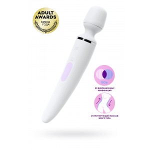 Перезаряжаемый вибромассажер Satisfyer Wand-er Woman белый