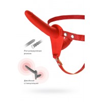 Страпон на креплении Black&Red by TOYFA, силикон, красный, 24 см