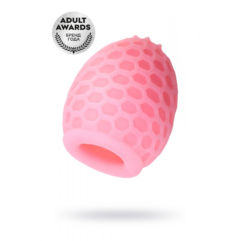 Мастурбатор A-Toys Pufl, розовый, ТРЕ, 6 см Ø 2,7 см