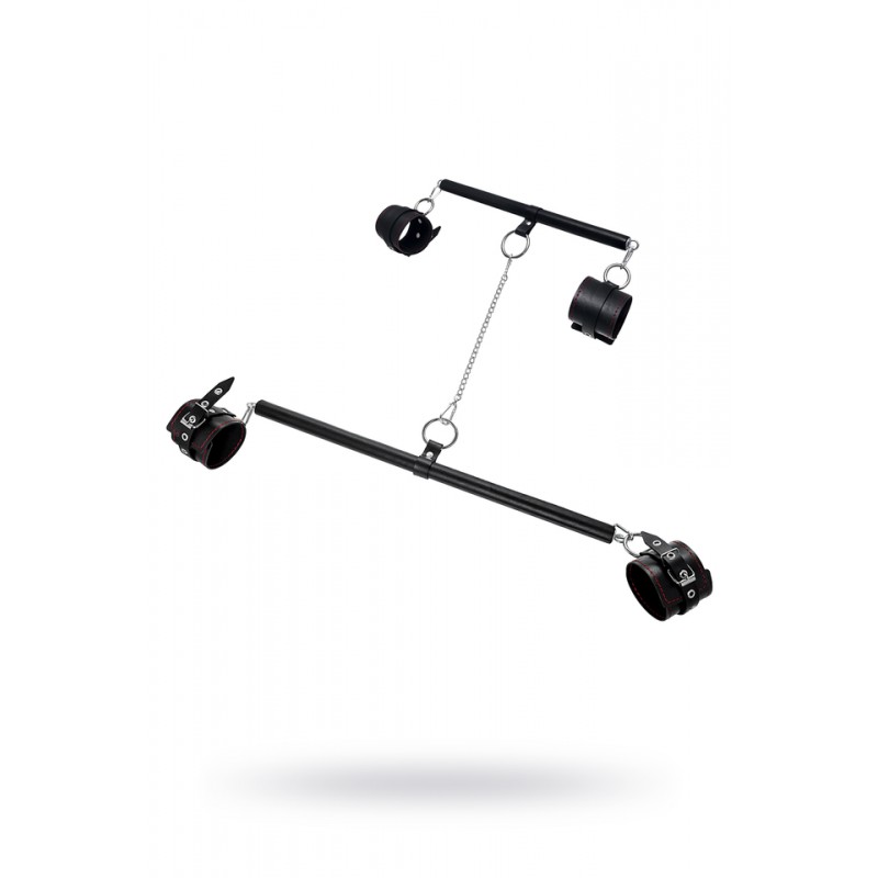 Бандажный набор 4 точки фиксации Pecado BDSM (большая распорка, маленькая распорка, оковы, наручники