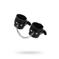 Наручники Pecado BDSM, однослойные натуральная кожа, черные