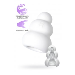 Мастурбатор нереалистичный MensMax Pucchi Shower, TPE, белый, 6,5 см Мастурбатор нереалистичный MensMax Pucchi Shower, TPE, белый, 6,5 см