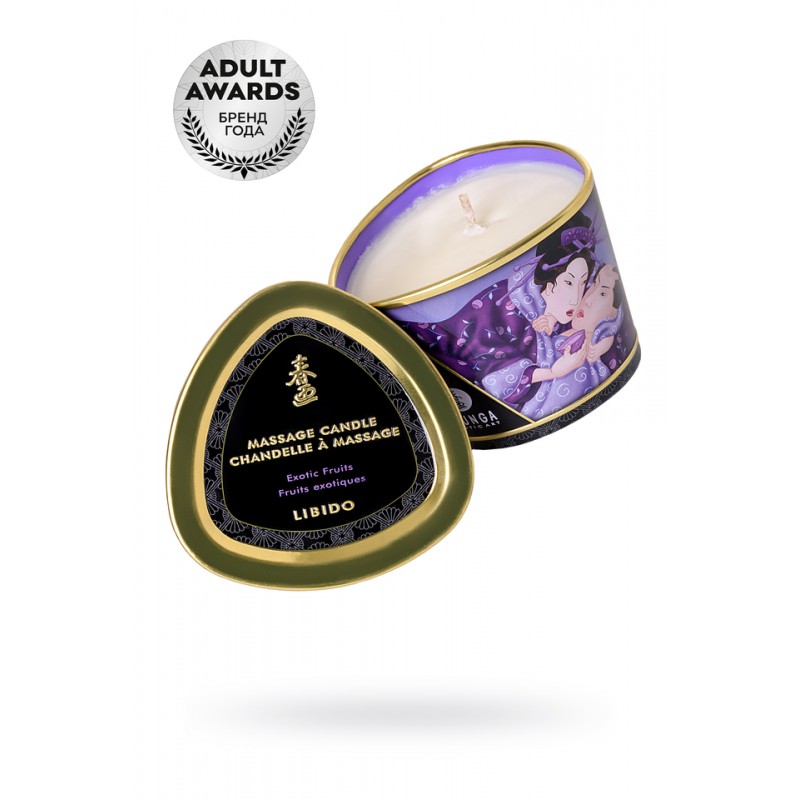 Массажное аромамасло Shunga Libido с ароматом экзотических фруктов, 170 мл