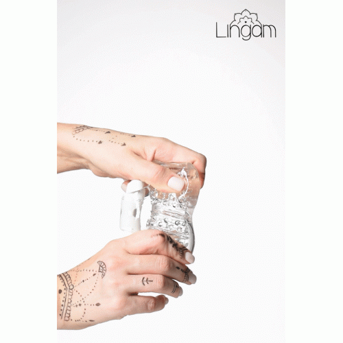 Мастурбатор нереалистичный Lingam by TOYFA  Khani, TPE, Прозрачный, 9 см