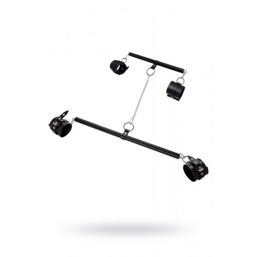 Бандажный набор 4 точки фиксации Pecado BDSM (большая распорка, маленькая распорка, оковы, наручники