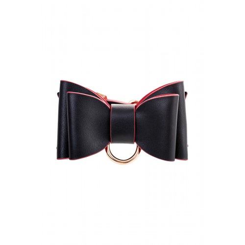 Бондажный набор Toyfa Theatre Bow-tie, PU-кожа, черный