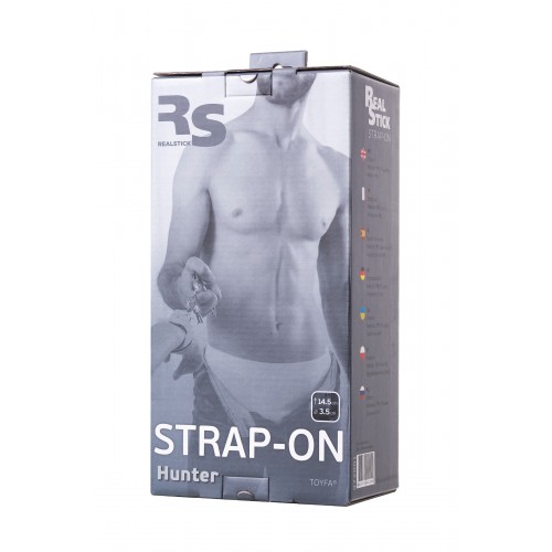 Страпон на креплении TOYFA RealStick Strap-On Hunter, TPR, телесный, 14,5 см