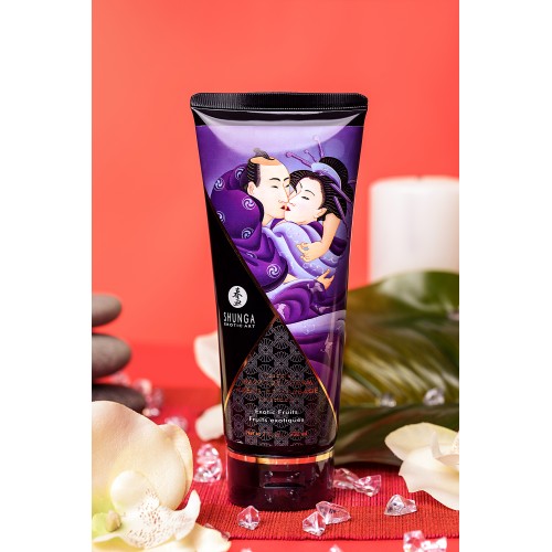 Массажный крем Shunga Exotic Fruits, съедобный, экзотические фрукты, 200 мл