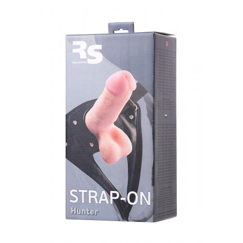 Страпон на креплении TOYFA RealStick Strap-On Hunter, TPR, телесный, 14,5 см