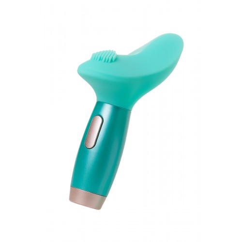 Нереалистичный вибратор Le Stelle PERKS SERIES EX-4, Силикон, Бирюзовый, 16,5 см