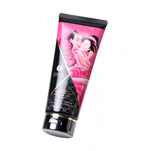 Массажный крем Shunga Raspberry Feeling, съедобный, со вкусом малины, 200 мл