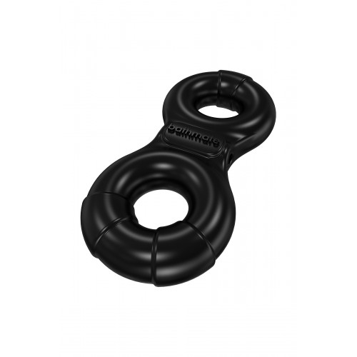 Виброкольцо на пенис Bathmate Eight, elastomex, чёрное, Ø4-5 см