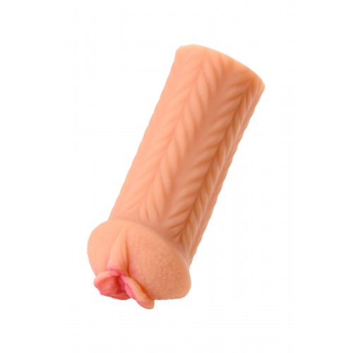 Мастурбатор реалистичный KOKOS ELEGANCE.004 с вибрацией, TPR, телесный, 16 см