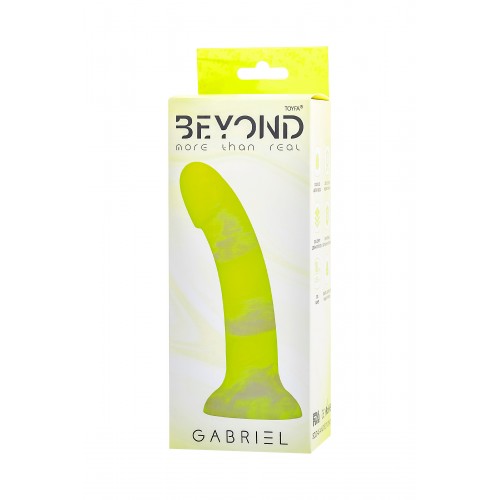 Фаллоимитатор Beyond by Toyfa, Gabriel, силикон, желтый, 18 см