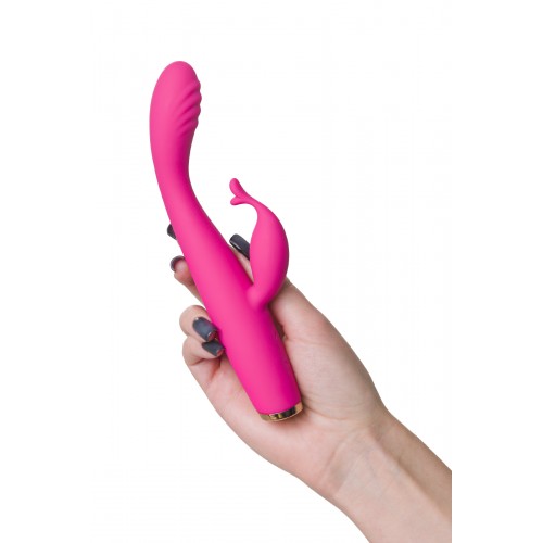Вибратор для точки G с клиторальной стимуляцией Let it G, G-Hawker, силикон, розовый, 19,5 см