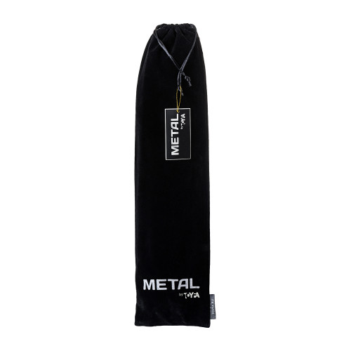 Анальная втулка Metal by TOYFA хвостом черно-бурой лисы, металл, серебристый, 45 см, Ø 3,3 см