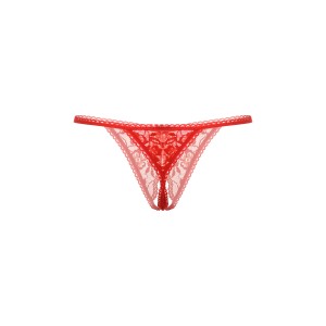 Стринги открытые SoftLine Collection, красный, S/L (иной угол)