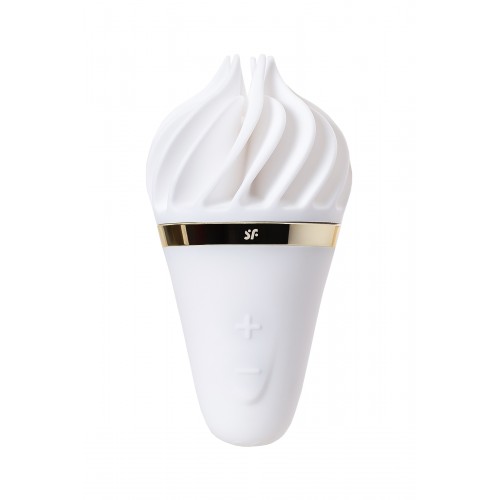 Вибромассажер Satisfyer layons Sweet Treat, силикон, белый, 10,4 см.