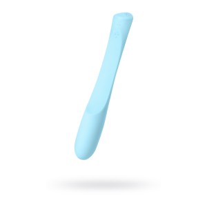 Вибратор, Sirens, Venus, силикон, голубой, 22 см (иной угол)