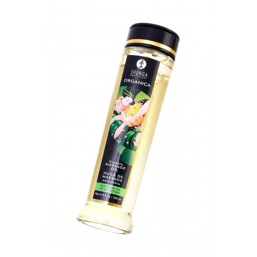 Масло для массажа Shunga Organica Exotic Green Tea, натуральное, с расслабляющим эффектом, с ароматом зелёного чая, 250 мл