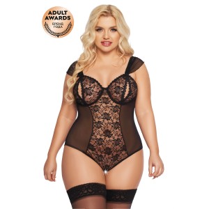 Боди SoftLine Collection Dora, черный, XXL (иной угол)