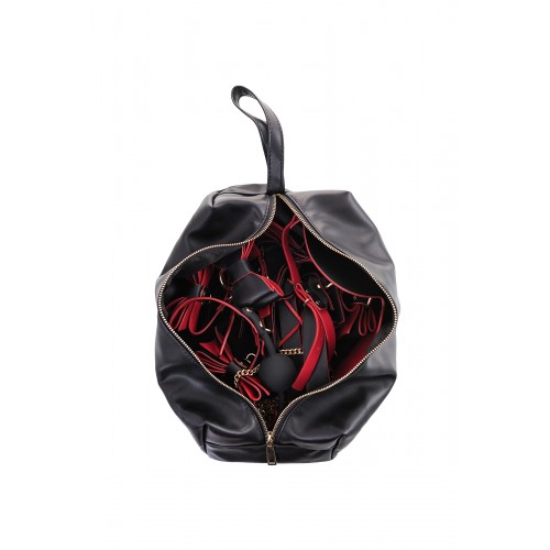 Бондажный набор Toyfa Theatre Bow-tie, PU-кожа, черный