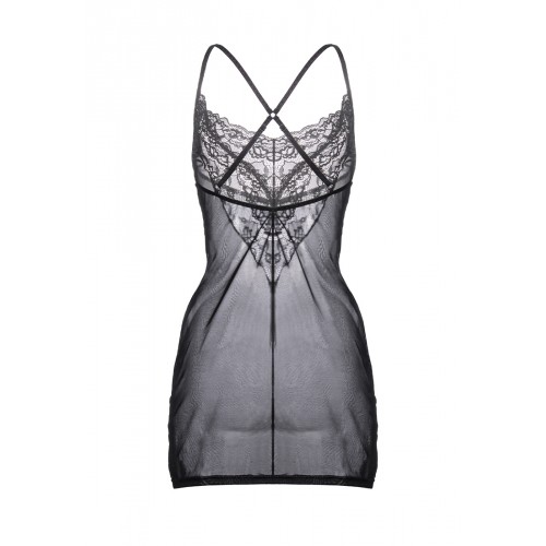 Комбинация Erolanta Lizaveta с бретелями крест-накрест, черная (46-48)