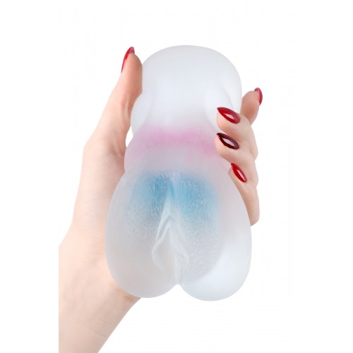 Мастурбатор реалистичный TOYFA Juicy Pussy Crystal Wave, TPE, 13,5 см