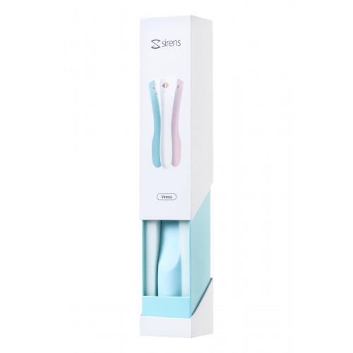 Вибратор, Sirens, Venus, силикон, голубой, 22 см