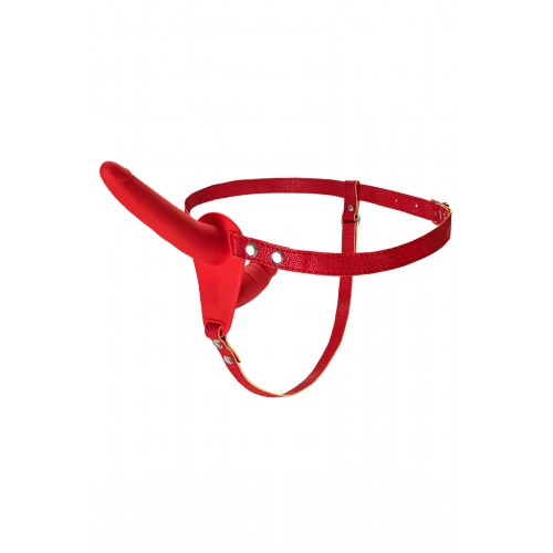 Страпон на креплении Black&Red by TOYFA, силикон, красный, 24 см