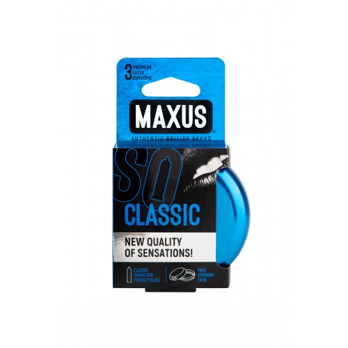 Презервативы MAXUS Классические в железном кейсе № 3, 18 см