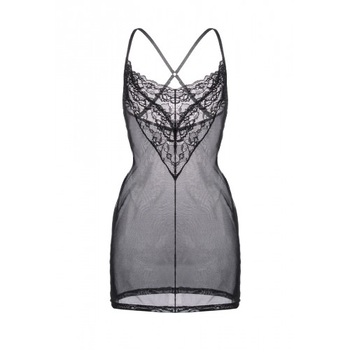 Комбинация Erolanta Lizaveta с бретелями крест-накрест, черная (46-48)