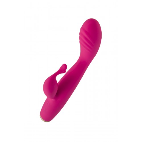 Вибратор для точки G с клиторальной стимуляцией Let it G, G-Hawker, силикон, розовый, 19,5 см