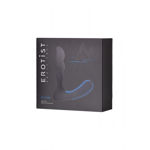 Стимулятор простаты Erotist Second, силикон, чёрный, 14 см