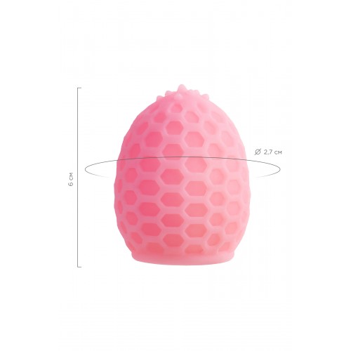 Мастурбатор A-Toys Pufl, розовый, ТРЕ, 6 см Ø 2,7 см