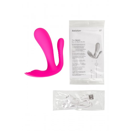 Вибро вкладыш в трусики Satisfyer Top Secret+, розовый