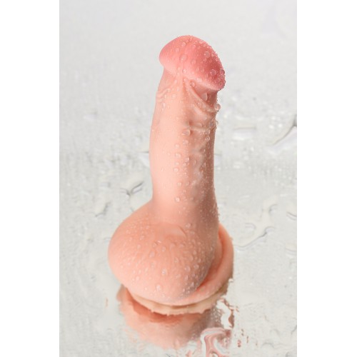 Реалистичный фаллоимитатор RealStick Elite Nathan, TPR, телесный, 18,5 см