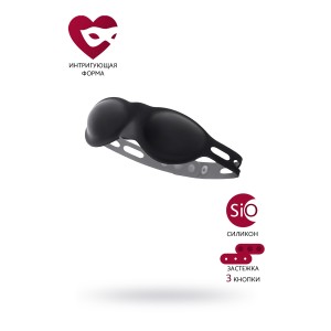 Маска силиконовая TOYFA Theatre, черная (иной угол)