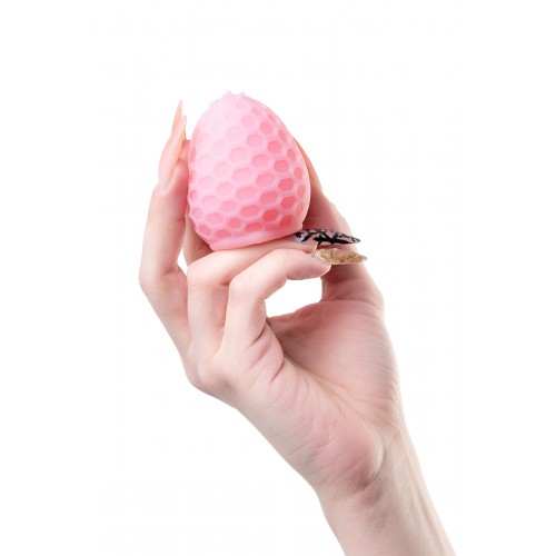 Мастурбатор A-Toys Pufl, розовый, ТРЕ, 6 см Ø 2,7 см