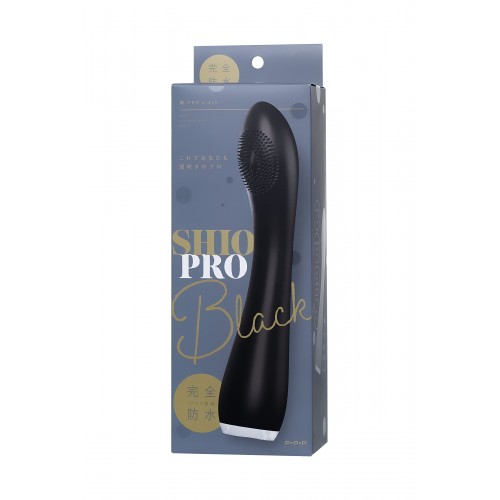 Вибратор PPP SHIO-PRO, силикон, черный, 21 см